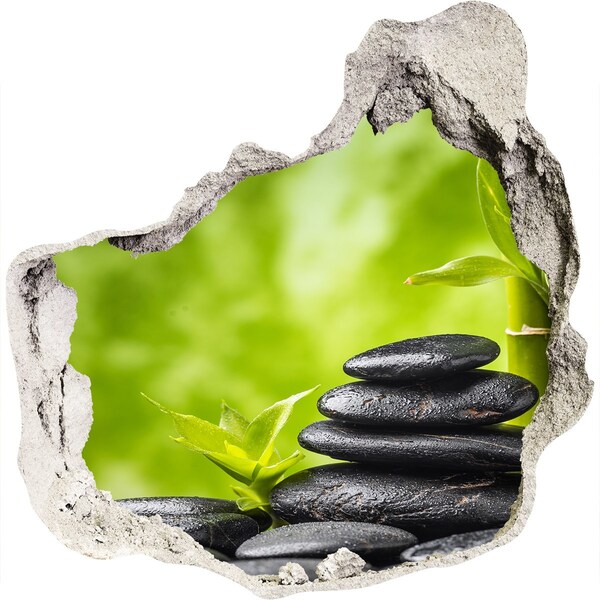 3D Wandtattoos Mauerdurchbruch Eine Oase der Ruhe mit Steinen