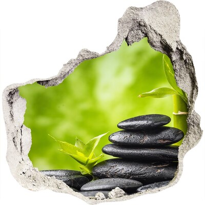 3D Wandtattoos Mauerdurchbruch Eine Oase der Ruhe mit Steinen