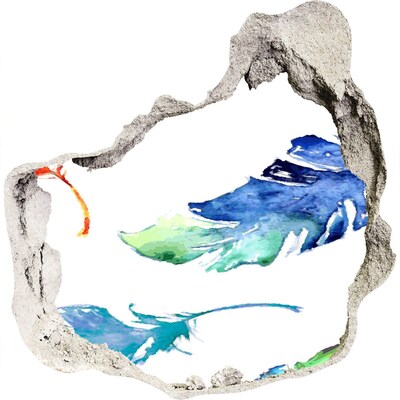 Wandtattoos Loch in der Wand Tropischer Ozean