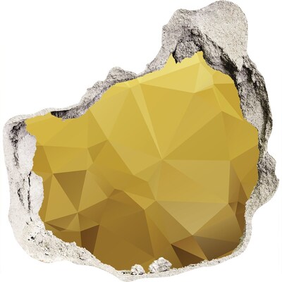 Wandfolien Loch in der Wand Der goldene Riss in der Wand