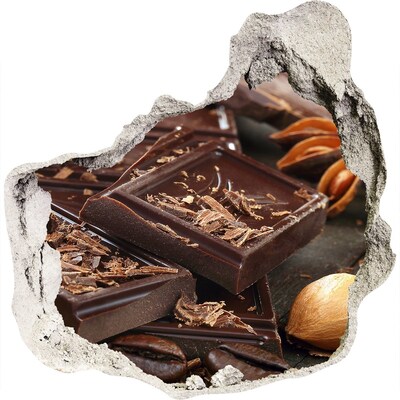 Wandfolien Loch in der Wand Schokoladengenuss