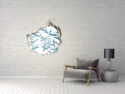 Wandaufkleber Loch 3D Eine grüne Oase aus Beton