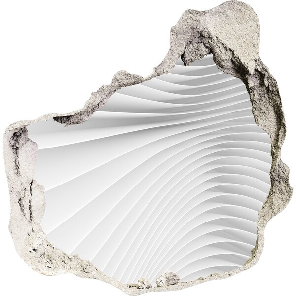 Wandaufkleber Loch 3D Zerbrochene Wand mit Spiegeleffekt