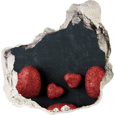 3D Wandtattoos Mauerdurchbruch Ein Herz in Trümmern