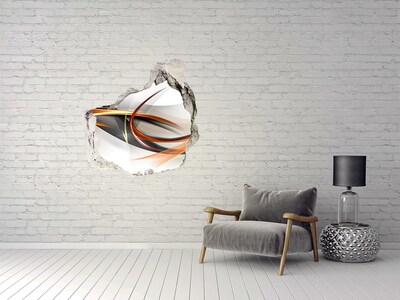 Wandaufkleber Loch 3D Abstrakter Farbaustritt