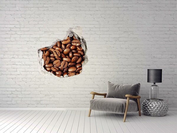 3D Wandtattoos Mauerdurchbruch Kaffee in einem kleinen Laden