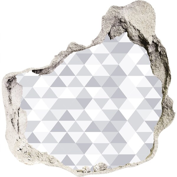 Wandfolien Loch in der Wand Geometrisches Loch in der Wand