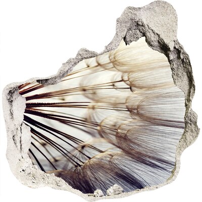 Wandaufkleber Loch 3D Ein floraler Traum aus Beton