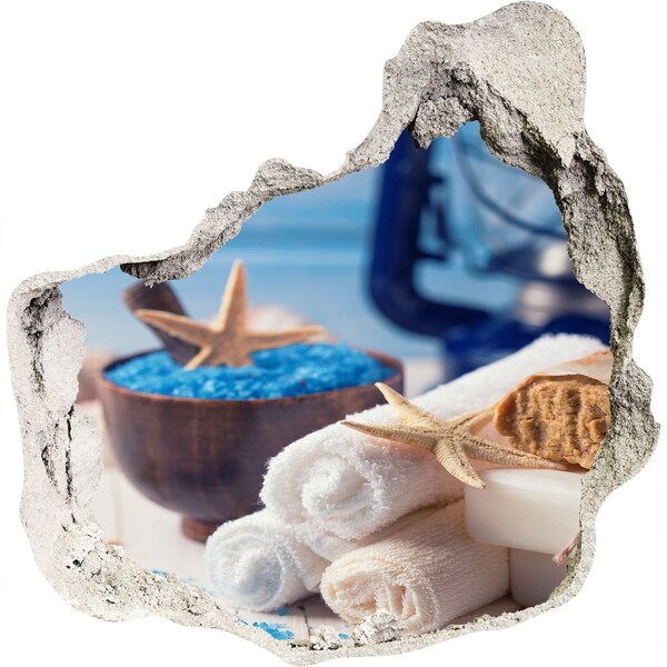 Wandtattoos Loch in der Wand Entspannen Sie sich im Spa am Meer