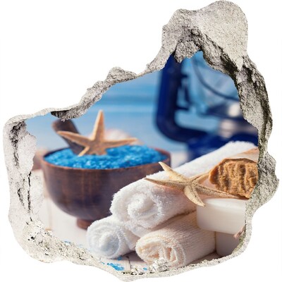 Wandtattoos Loch in der Wand Entspannen Sie sich im Spa am Meer