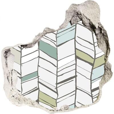 Wandtattoos Loch in der Wand Interieur im skandinavischen Stil