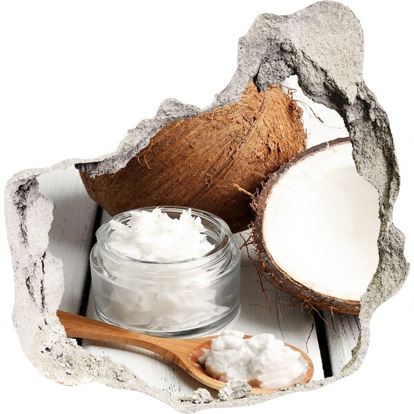 Wandaufkleber Loch 3D Kokosnussgenuss