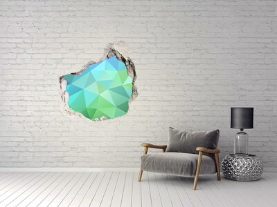 3D Wanddurchbruch Aufkleber Virtuelles Loch in der Wand