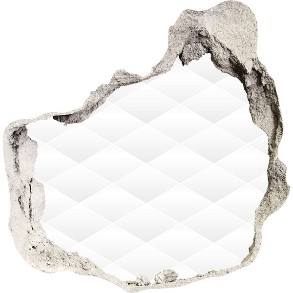 Wandaufkleber Loch 3D Eine zerbrochene Mauer mit Blick in die Leere