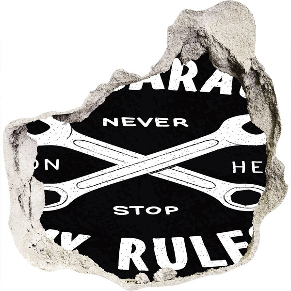 Wandfolien Loch in der Wand Workshop zu den Regeln