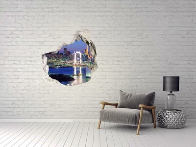 Mauerdurchbruch Aufkleber Die Brücke von Tokio bei Nacht