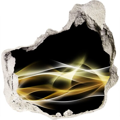 Wandtattoos Loch in der Wand Der goldene Riss in der Wand