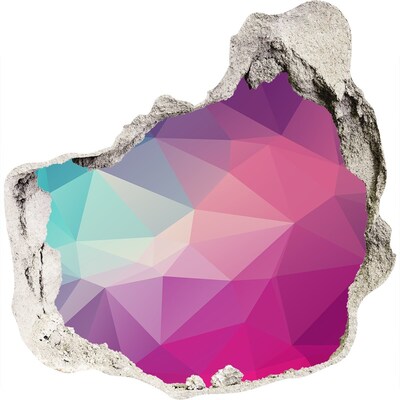 Wandaufkleber Loch 3D Geometrie im Loch