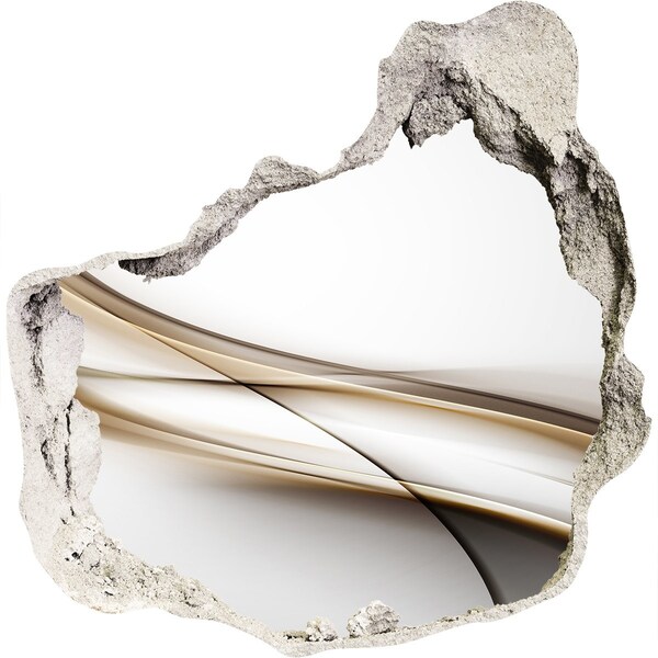 Mauerdurchbruch Aufkleber Abstrakter Raum hinter der Wand