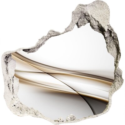 Mauerdurchbruch Aufkleber Abstrakter Raum hinter der Wand