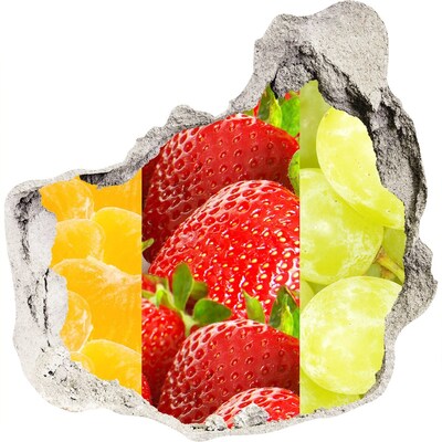 Wandtattoos Loch in der Wand Das Fruchtparadies hinter der Mauer