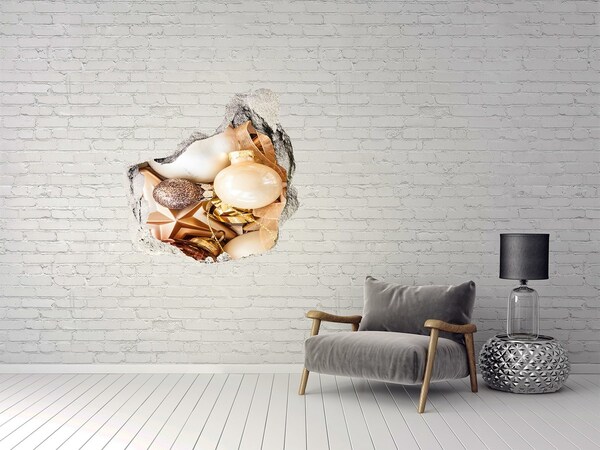 Wandaufkleber Loch 3D Weihnachtsdekorationen für kleine Läden