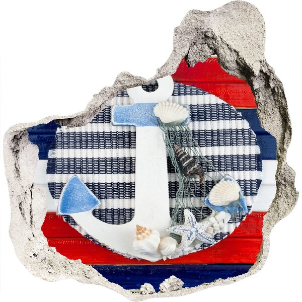 Wandtattoos Loch in der Wand Meeresabenteuer mit Muscheln