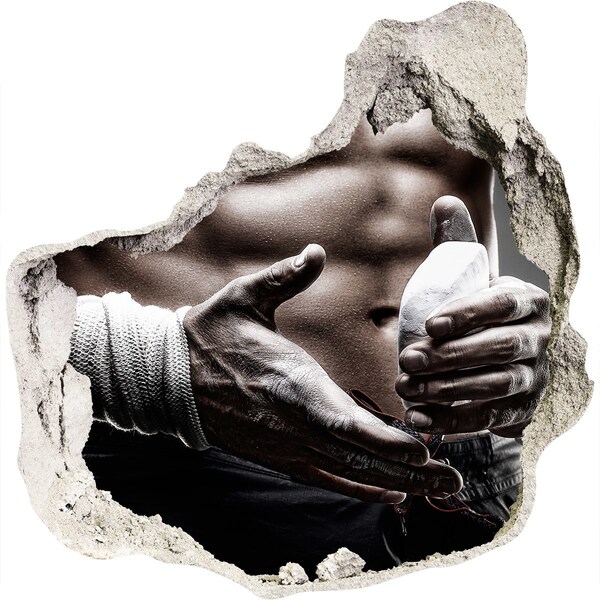 3D Wandtattoos Mauerdurchbruch Kampfsportmeister