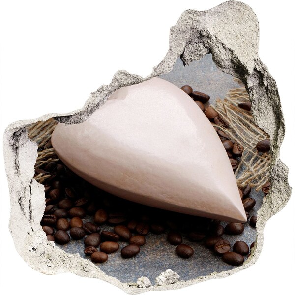 3D Wandtattoos Mauerdurchbruch Eine Kaffeeoase in den Ruinen