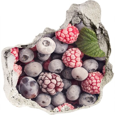 3D Wanddurchbruch Aufkleber Ein fruchtiges, verstecktes Paradies