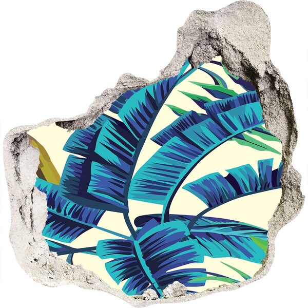 3D Wandtattoos Mauerdurchbruch Tropisches Grün in einem kleinen Laden