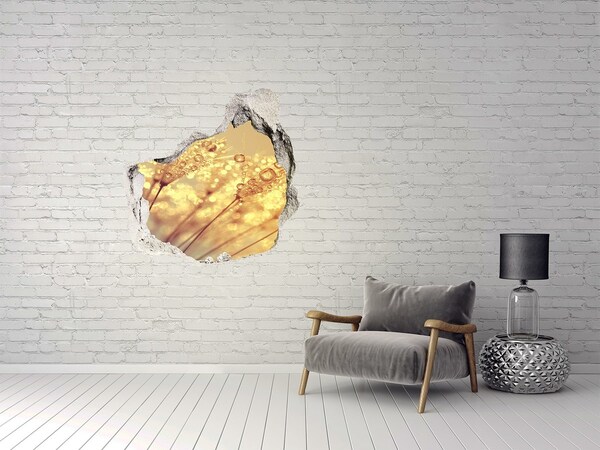 Wandfolien Loch in der Wand Goldene Wiesen im Sonnenlicht