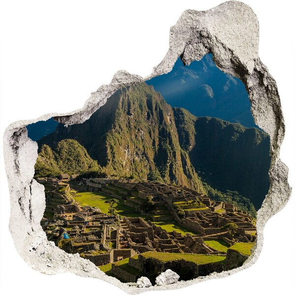 3D Wandtattoos Mauerdurchbruch Inka-Denkmäler in Machu Picchu