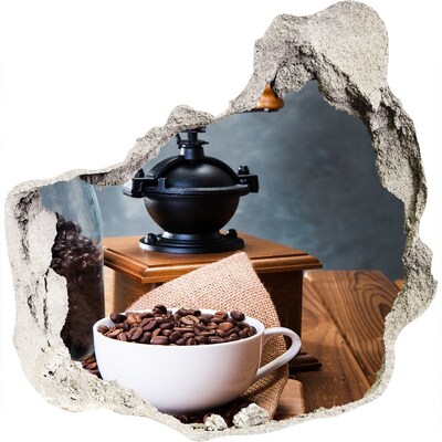 3D Wandtattoos Mauerdurchbruch Kaffee im heimischen Café
