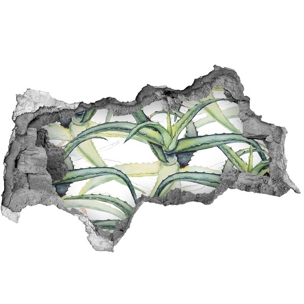 Mauerdurchbruch Aufkleber Eine grüne Oase aus Beton