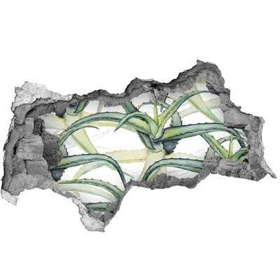 Mauerdurchbruch Aufkleber Eine grüne Oase aus Beton