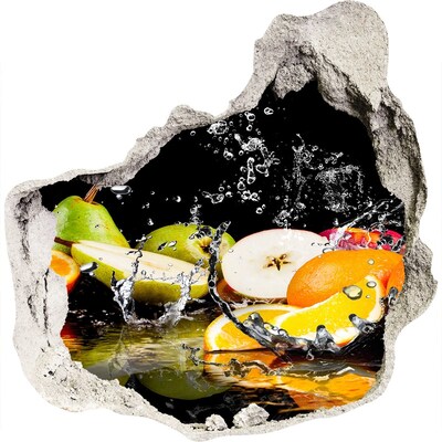 Wandaufkleber Loch 3D Ein fruchtiges, verstecktes Paradies