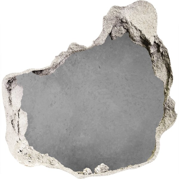 Mauerdurchbruch Aufkleber Rissige Wand mit Blick auf den Beton