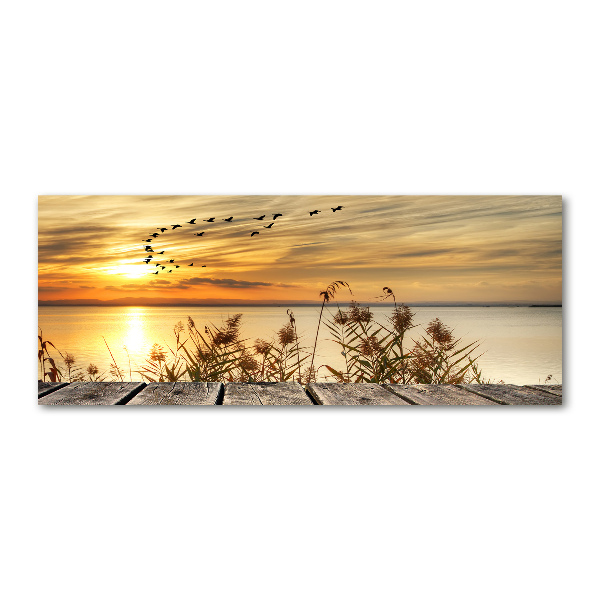 Acrylbild Fotodruck Pier am See