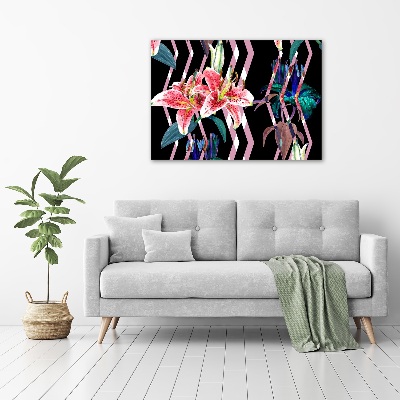 Acrylbild Fotodruck Tropische Lilie