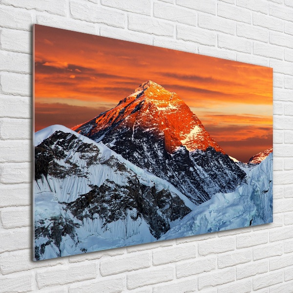 Foto auf Acryl Everest-Gipfel