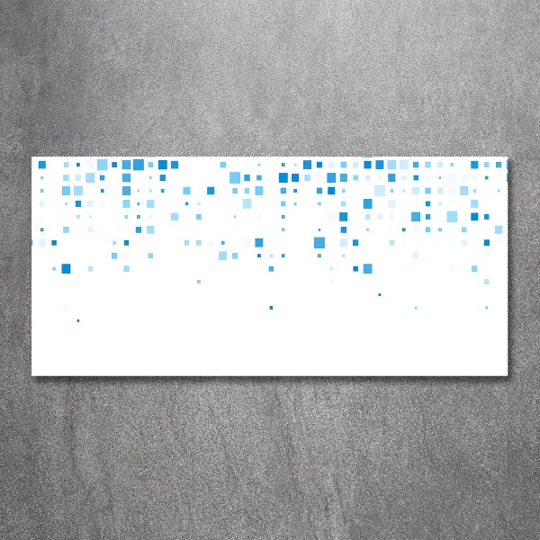 Bild auf Acrylglas Blaue Quadrate