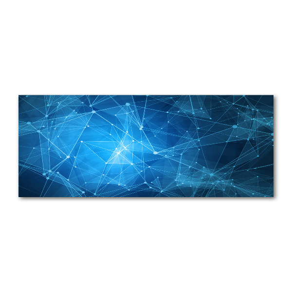 Acrylbild Fotodruck Blaue Linien