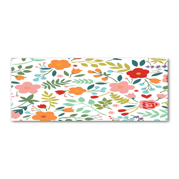 Acrylbild Fotodruck Blumenillustration