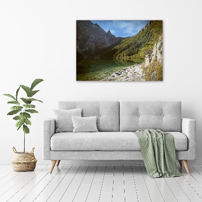 Acrylglas-Druck Das Meeresauge der Tatra-Berge