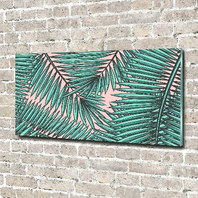 Bild auf Acrylglas Palmenblätter