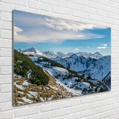Acrylbild Fotodruck Die Krone der Tatra-Berge