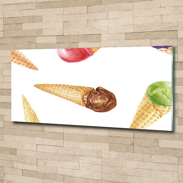 Acrylglas-Druck Eiscreme