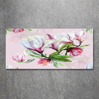 Acrylglas-Druck Magnolienblüten