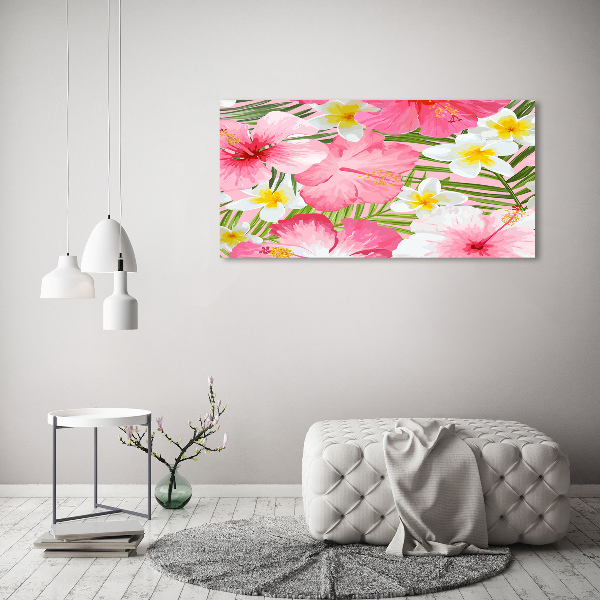 Foto auf Acryl Tropische Blumen